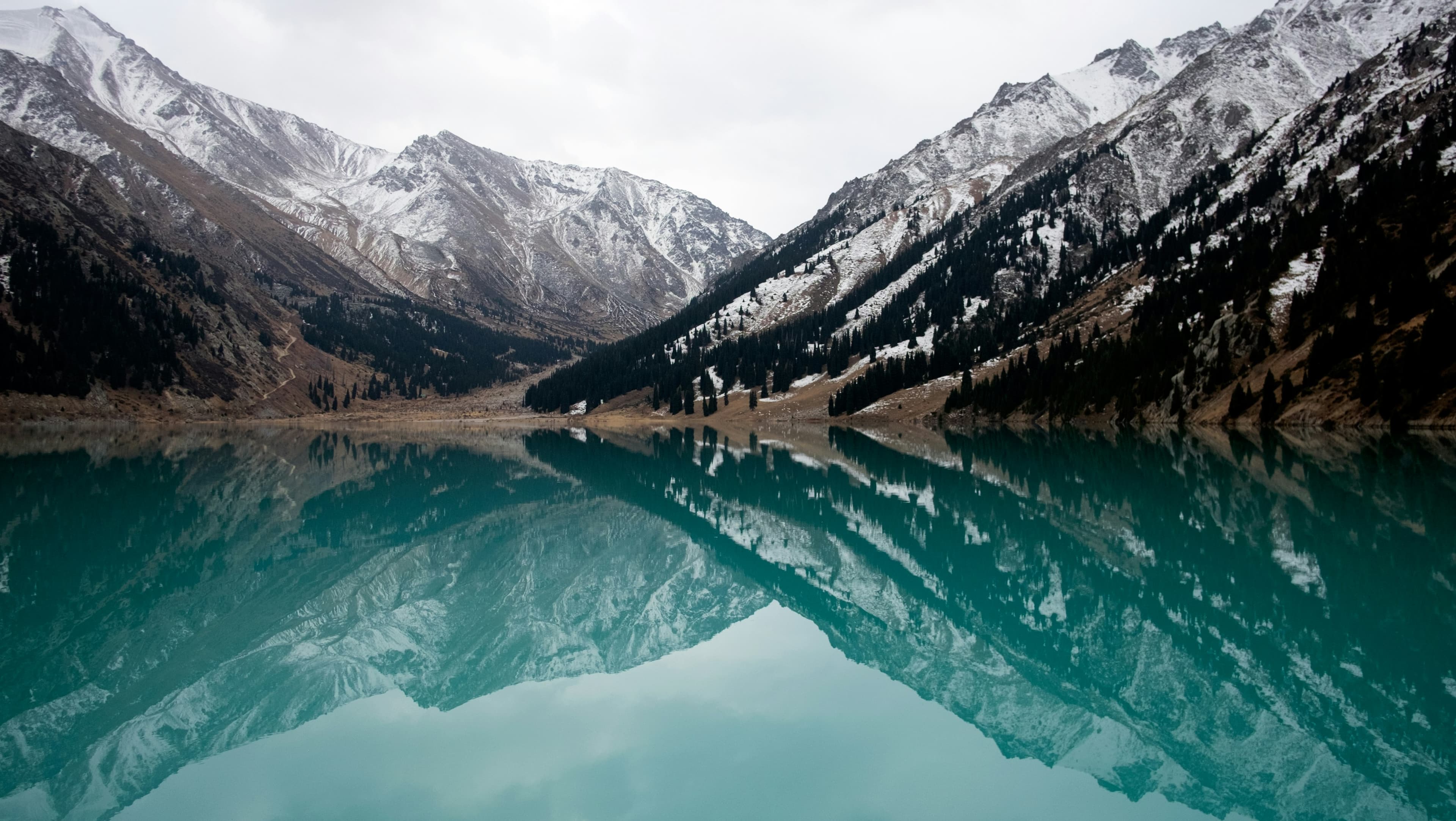 Big Almaty Lake in Kazakhstan
